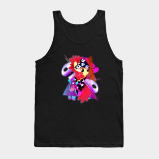 Synthwave Apple Bloom Tank Top